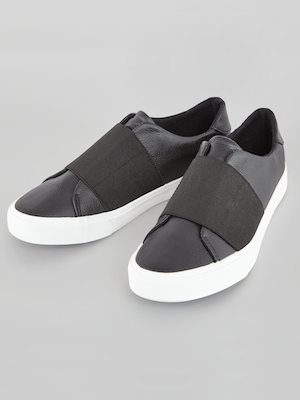 Women's New Look Black Elasticated Strap Trainers