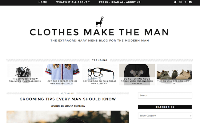 Clothes Make The Man Blog