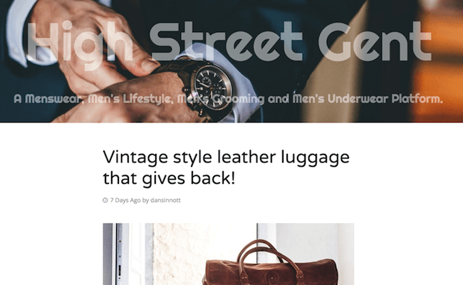 High Street Gent Blog