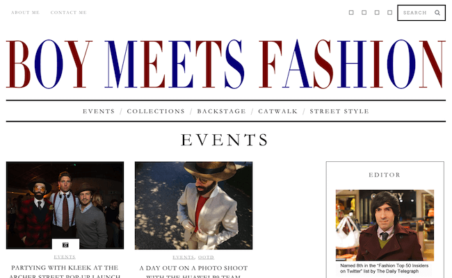 Boy Meets Fashion Blog