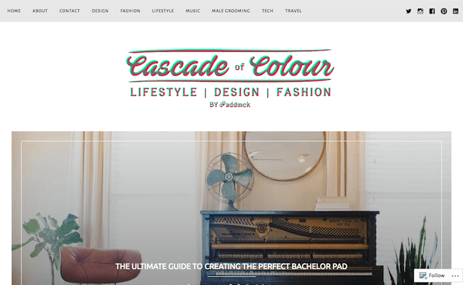 Cascade of Colour Blog