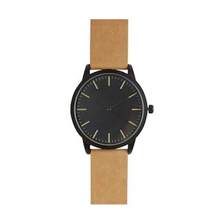 Men's Tan Strap Wrist Watch