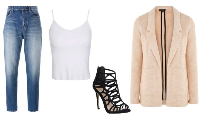 Women's Cami Top & Jeans Outfit Idea
