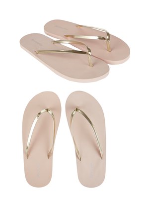 Womens Accessorize Metallic Flip Flops