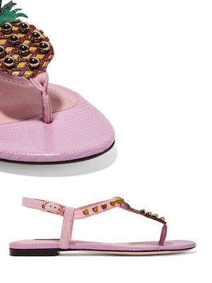 Womens Dolce & Gabbana Embellished Sandals