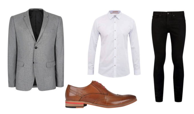 Men's Black Jeans Outfit Idea for the office