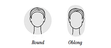 Round and Oblong Face Shapes