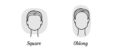 Square and Oblong Face Shapes