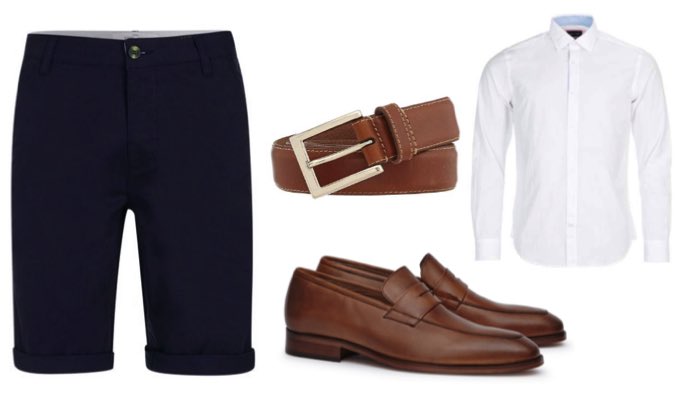 men's shoes to wear with dress shorts