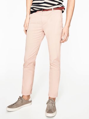 Zara Pastel Pink Chinos