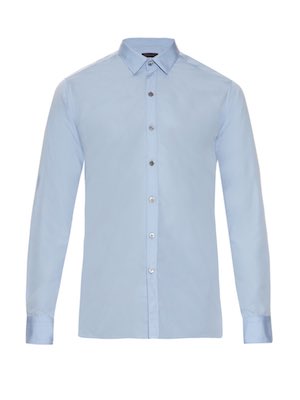 Lanvin Button Cuff Poplin Shirt