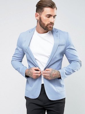 ASOS Skinny Blue Blazer