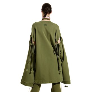 Puma Women's Sleeve Tie Sweatshirt