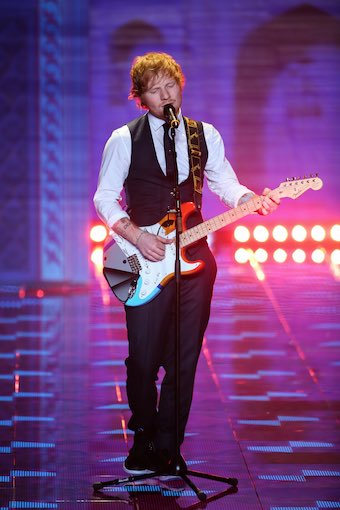 Ed Sheeran Wearing Waistcoat