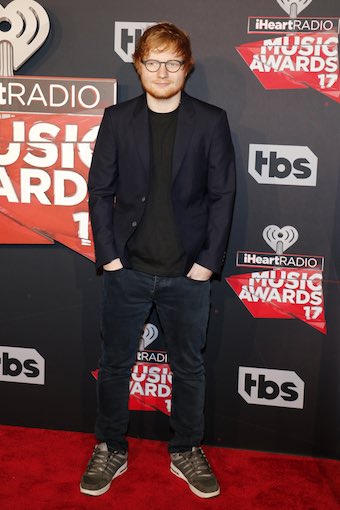 Ed Sheeran Wearing a Blazer