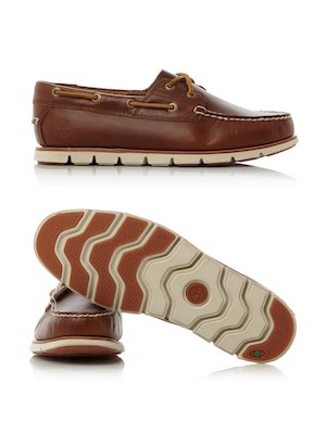 Mens Timberland Cleated Sole Boat Shoes