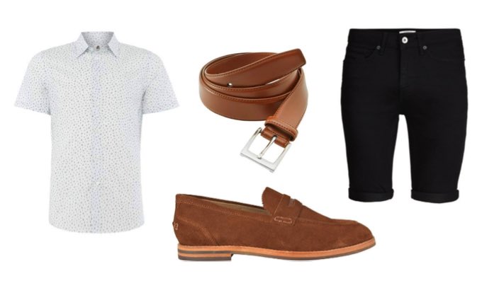 stylish shoes with shorts