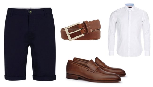 Mens Smart Chino Shorts Outfit