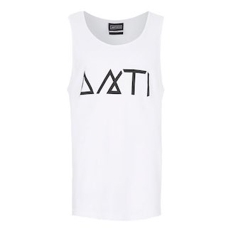 Mens White Vest Top