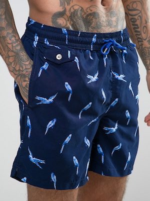Ralph Lauren Printed Parrot Swim Shorts