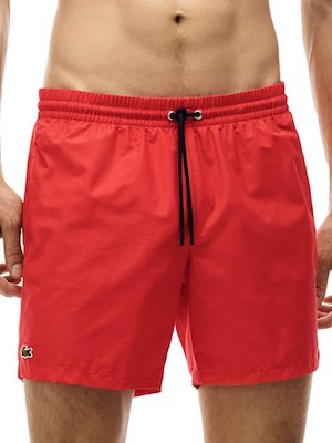 Mens Lacoste Red Swim Shorts