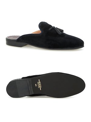 House of Hounds Velvet Mule Loafers