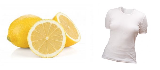 Lemon Juice for Sweat Stains Style Hack