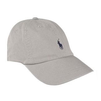 Mens Grey Ralph Lauren Baseball Cap