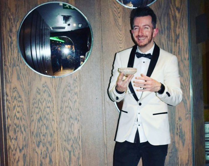 Frank Cronin White Tux Jacket Outfit