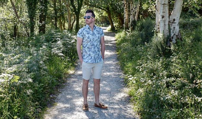 Frank Cronin Shorts & Printed Shirt Outfit