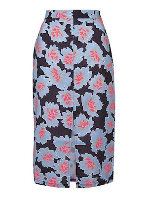 Printed Pencil Skirt