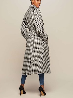 Miss Selfridge Oversized Gingham Trend Coat