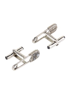 Alexander McQueen Safety Pink Cufflinks