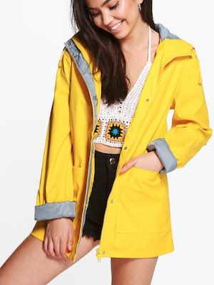 Boohoo Megan Rubberised Rain Mac