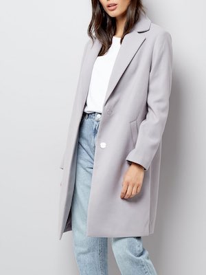 New Look Lilac Longline Coat
