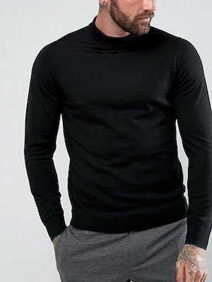 Men's Paul Smith Merino Roll Neck Jumper