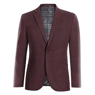 Men's Burgundy Red Blazer