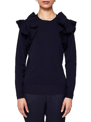 Women's Ted Baker Frilled Shoulder Jumper