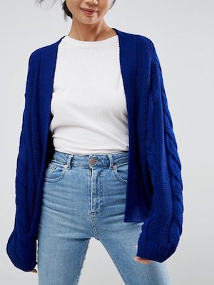 Women's ASOS Chunky Oversize Cardigan