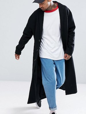 Men's ASOS Longline Overcoat