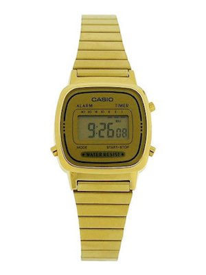 Women's Gold Casio Watch