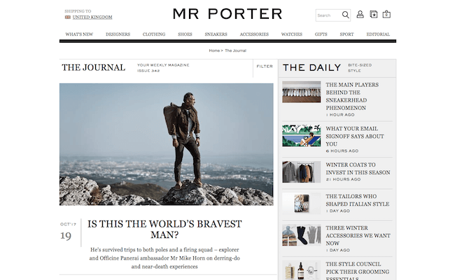 Mr Porter Blog