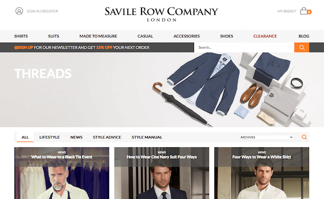 Savile Row Co Blog