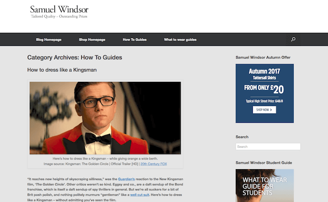 Samuel Windsor Menswear Blog