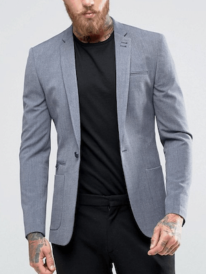Men's Single-Breasted Blazer