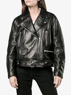 Women's Acne Studios Black Leather Jacket
