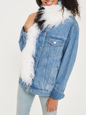 Topshop Fake Mongo Stole