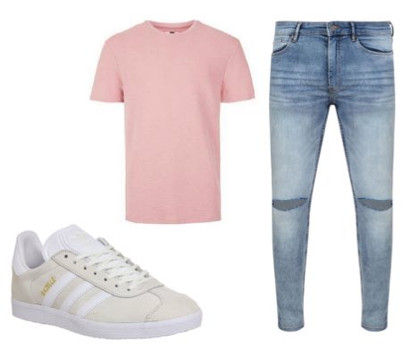 adidas gazelle pink outfit