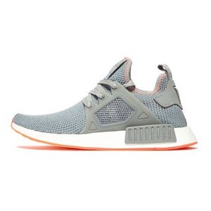 Men's Silver and Orange NMD Trainers