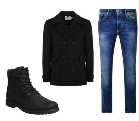 black timberland outfit